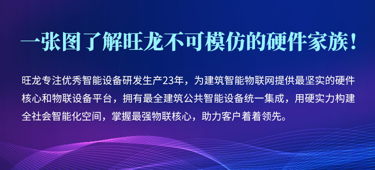 一張圖了解旺龍不可模仿的硬件家族！